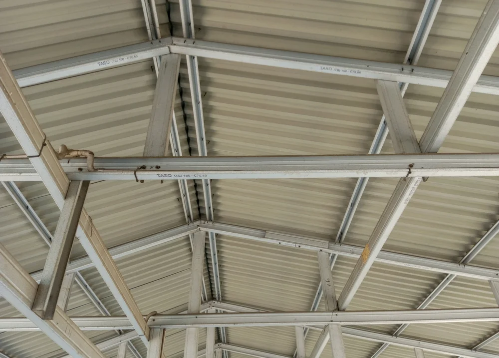interior of warehouse roof repairs