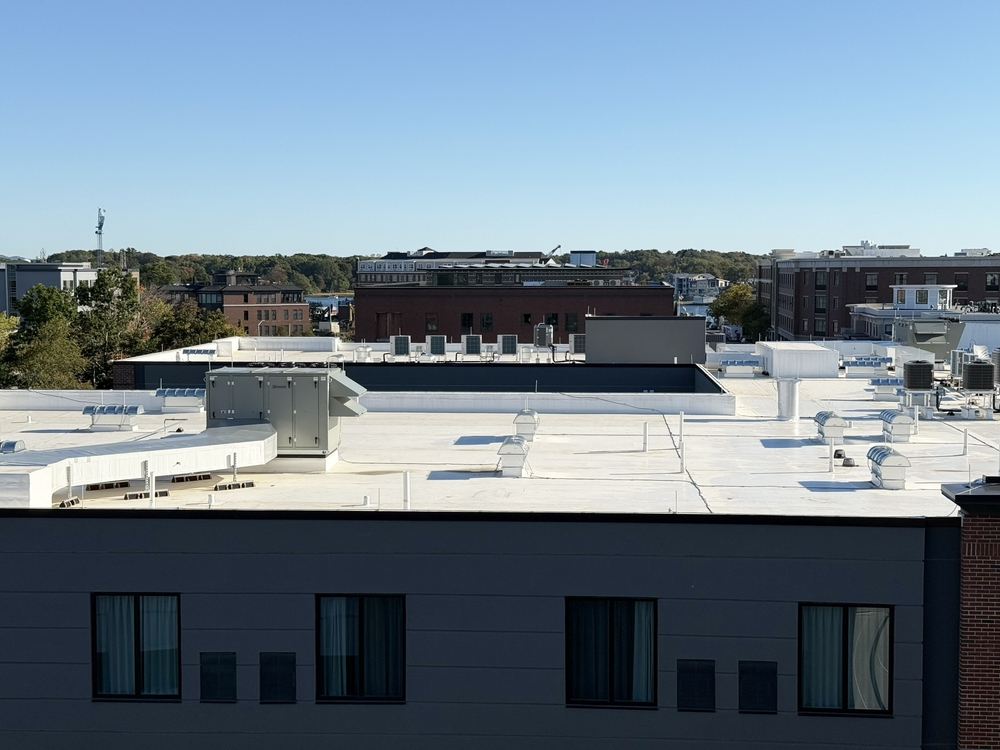 commercial roof installers with a flat roof